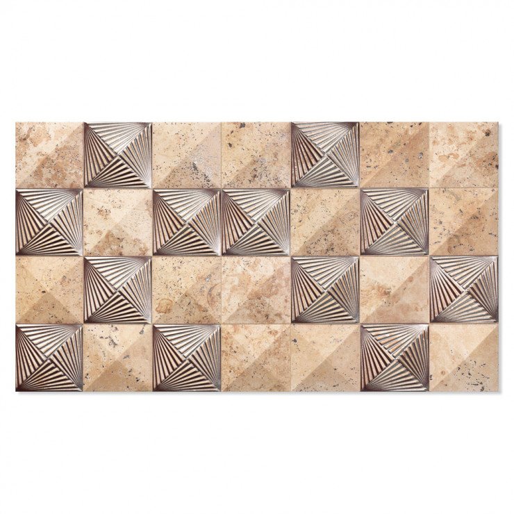 Dekor Vægflise Kefren Beige Mat 31x56 cm-1